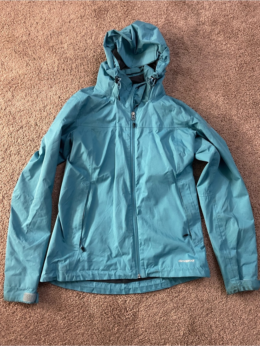 adidas Teal Hooded Ski Jacket
